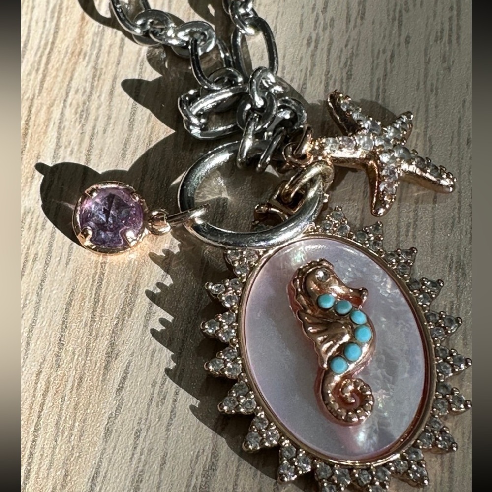 Bomb Party BP Atlantis Seahorse and Starfish Necklace